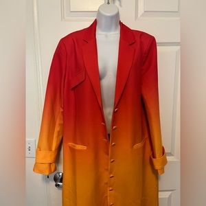 Akira Ombré Trench Coat Sz:M